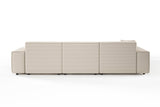 KAWOLA Sofa RANI Ecksofa Cord cremeweiß