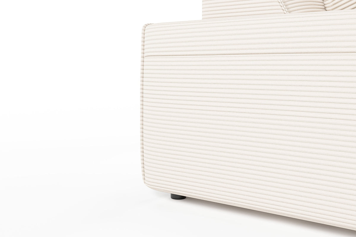 KAWOLA Sofa RANI Ecksofa Cord cremeweiß