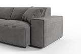 KAWOLA Sofa RANI Ecksofa Cord grau