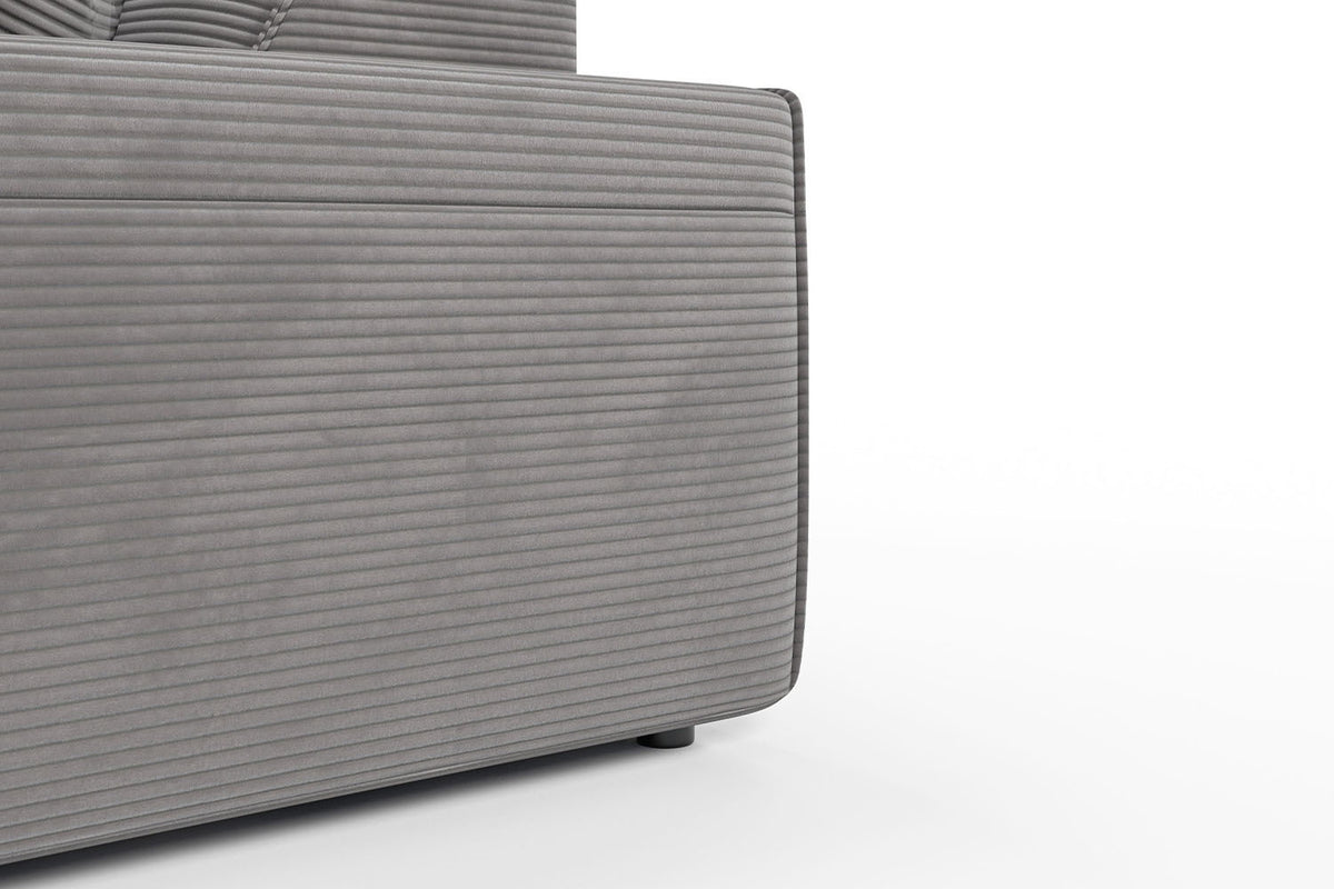 KAWOLA Sofa RANI Ecksofa Cord grau