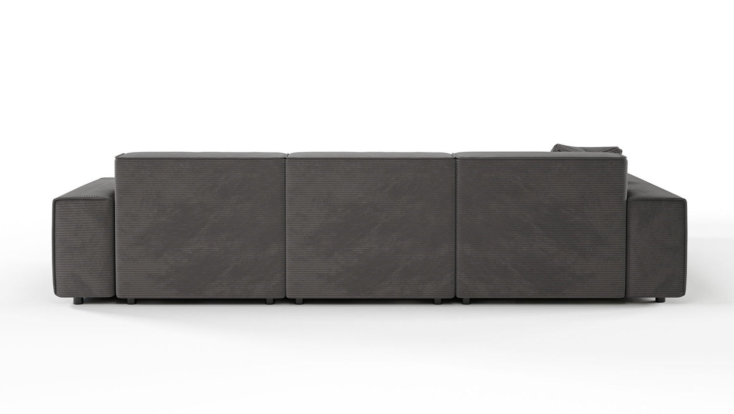 KAWOLA Sofa RANI Ecksofa Cord grau