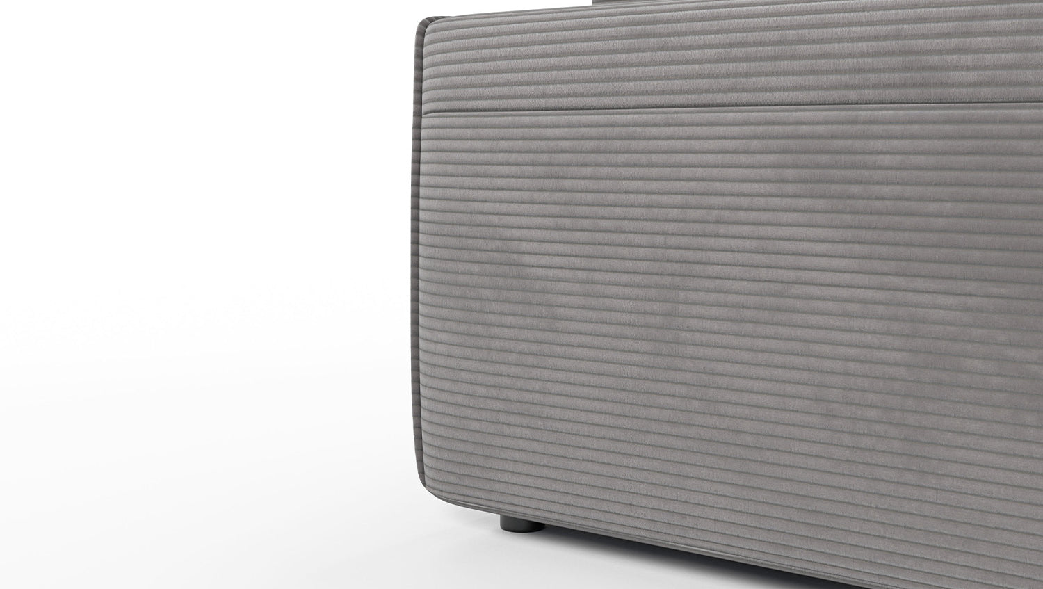 KAWOLA Sofa RANI Ecksofa Cord grau