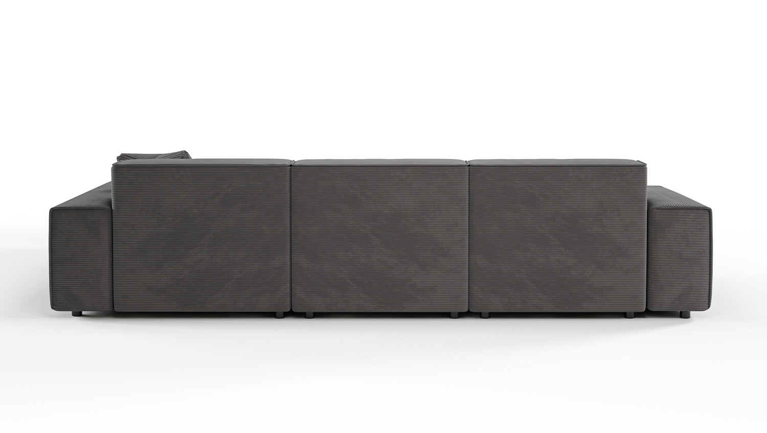 KAWOLA Sofa RANI Ecksofa Cord grau