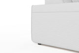 KAWOLA Sofa RANI Ecksofa Cord hellgrau