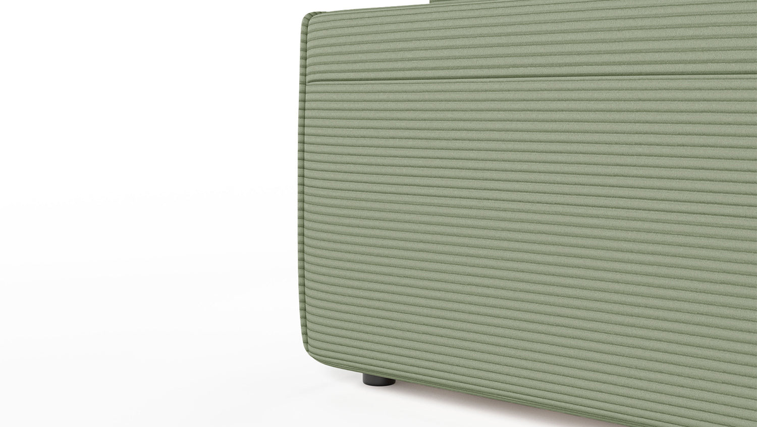 KAWOLA Sofa RANI Ecksofa Cord olivgrün