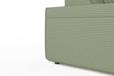 KAWOLA Sofa RANI Ecksofa Cord olivgrün