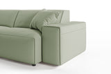 KAWOLA Sofa RANI Ecksofa Cord olivgrün