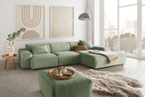 KAWOLA Sofa RANI Ecksofa Cord olivgrün, Rechts
