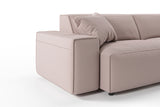 KAWOLA Sofa RANI Ecksofa Cord rosa