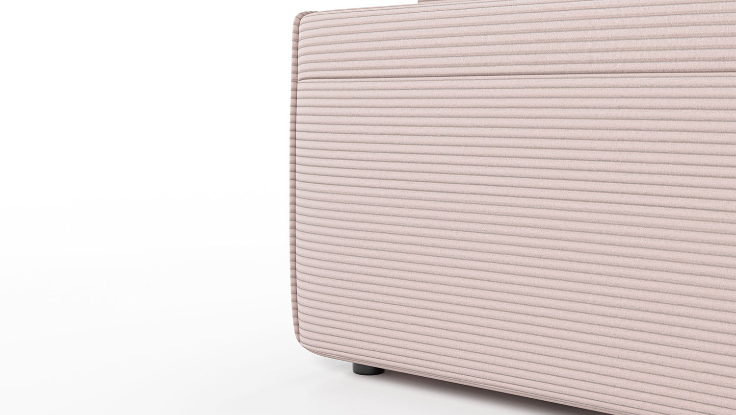 KAWOLA Sofa RANI Ecksofa Cord rosa