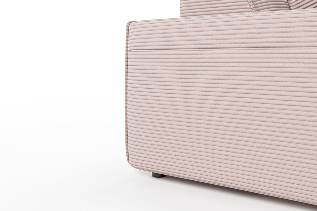 KAWOLA Sofa RANI Ecksofa Cord rosa