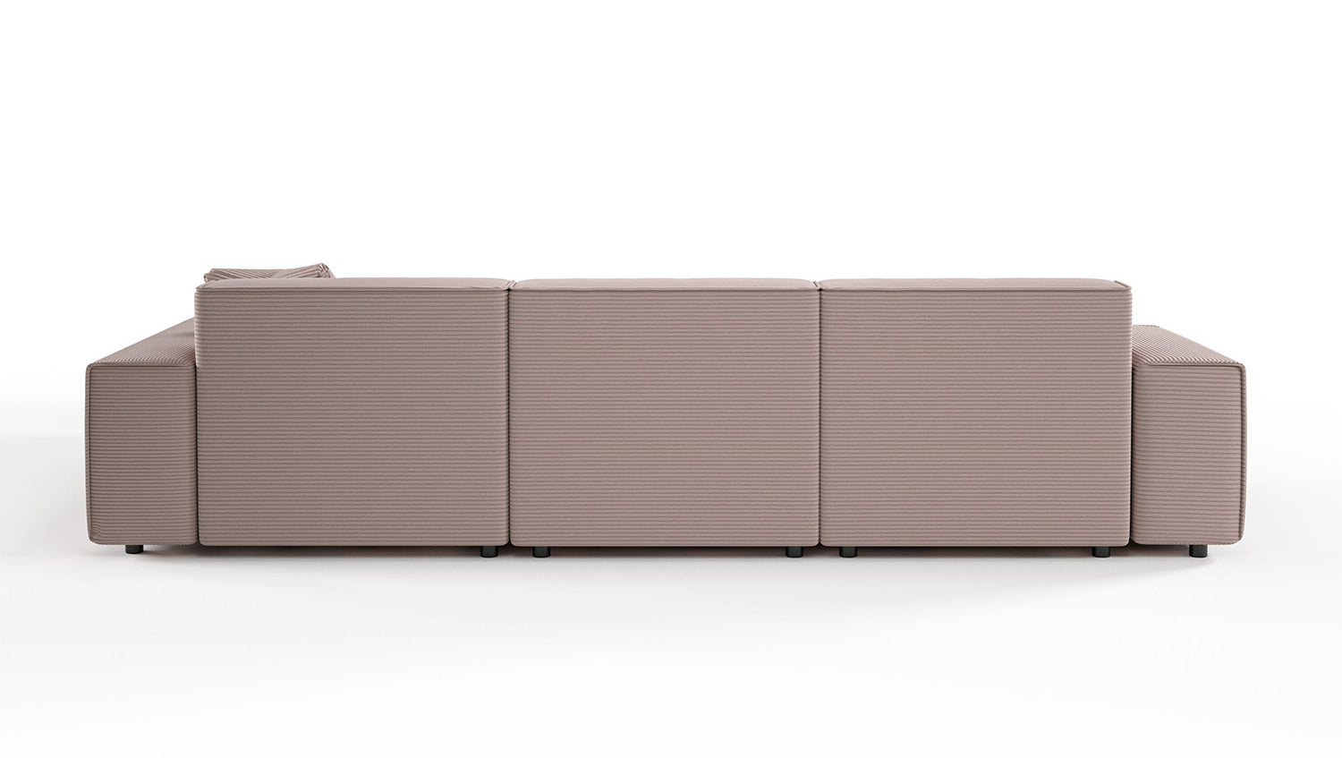 KAWOLA Sofa RANI Ecksofa Cord rosa