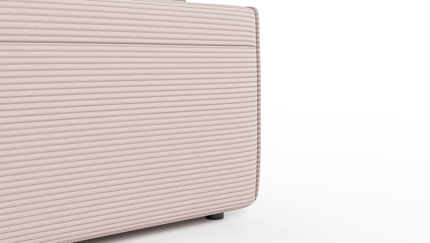 KAWOLA Sofa RANI Ecksofa Cord rosa