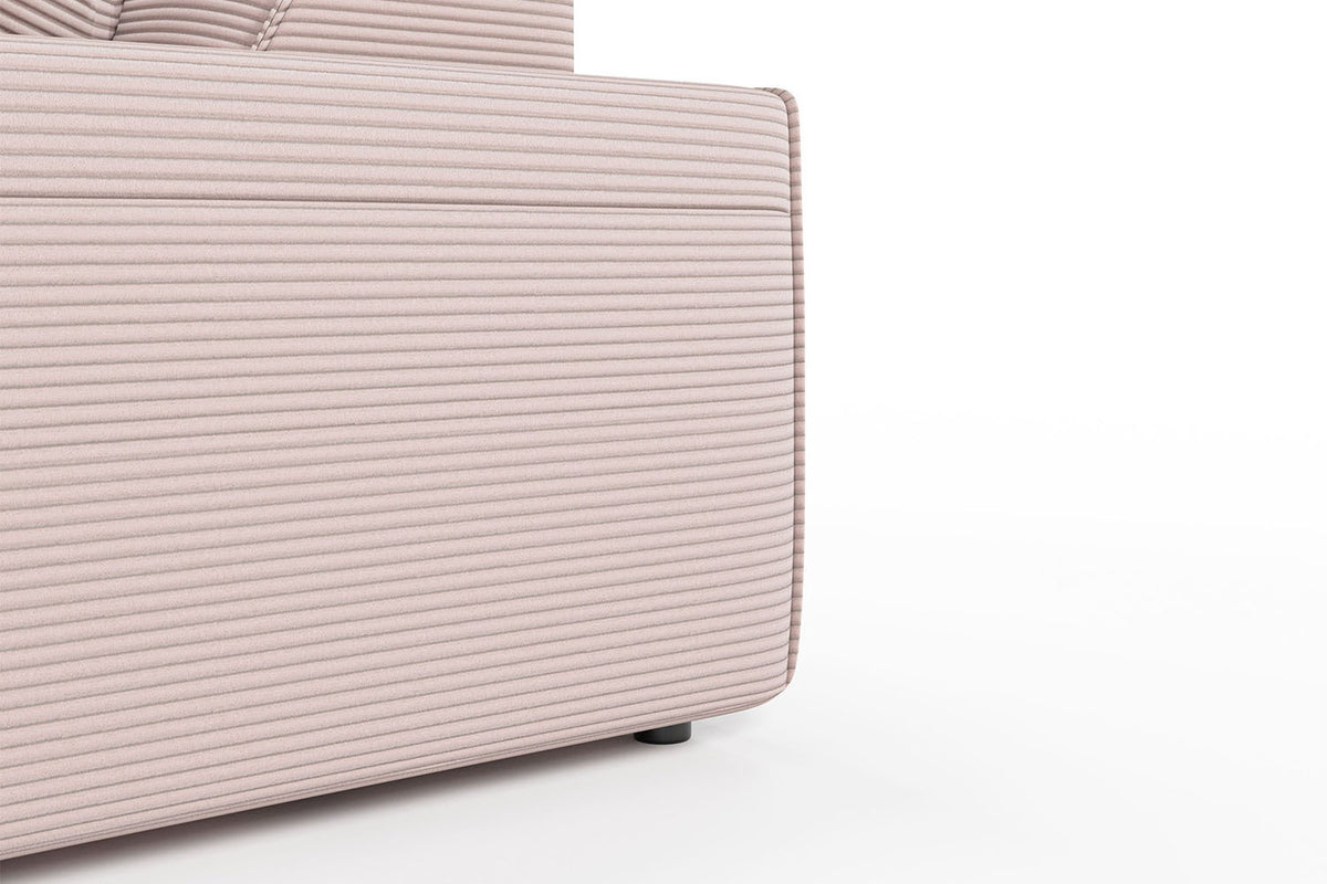 KAWOLA Sofa RANI Ecksofa Cord rosa
