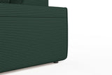 KAWOLA Sofa RANI Ecksofa Cord smaragd