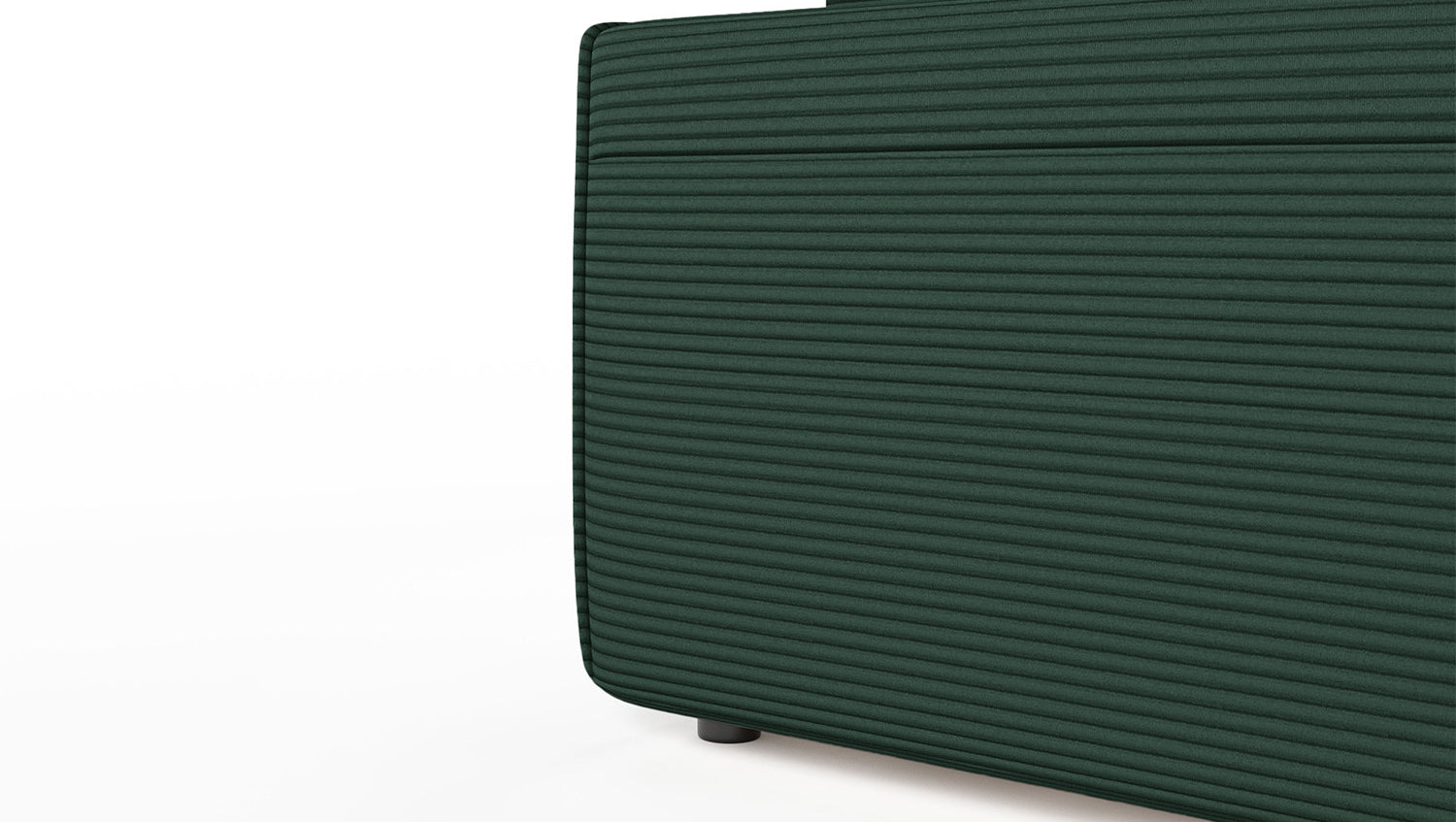 KAWOLA Sofa RANI Ecksofa Cord smaragd