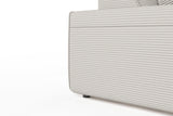 KAWOLA Sofa RANI Ecksofa Cord steingrau