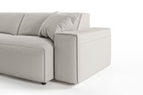 KAWOLA Sofa RANI Ecksofa Cord steingrau