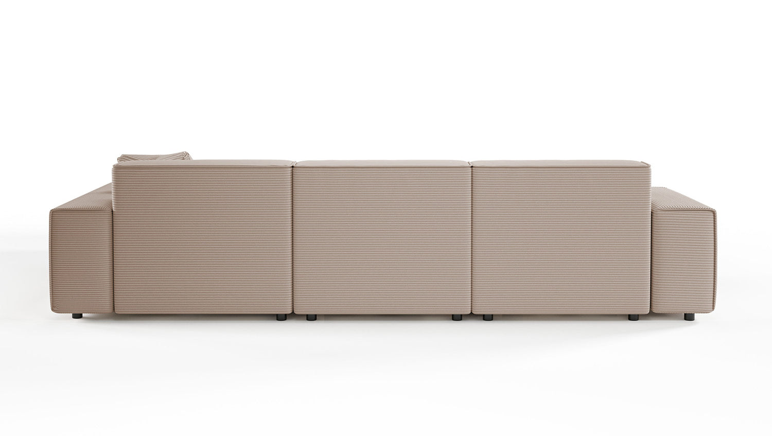 KAWOLA Sofa RANI Ecksofa Cord taupe