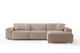 KAWOLA Sofa RANI Ecksofa Cord taupe