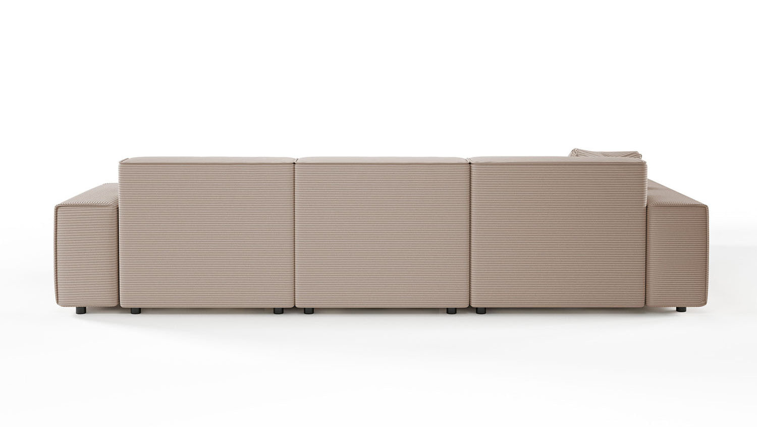 KAWOLA Sofa RANI Ecksofa Cord taupe