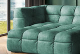 KAWOLA Sofa ROSARIO Ecksofa Velvet petrol