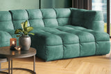 KAWOLA Sofa ROSARIO Ecksofa Velvet petrol