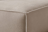 KAWOLA Sofa SAMU Ecksofa Cord taupe