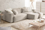 KAWOLA Sofa SAMU Ecksofa Feincord beige