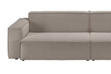 KAWOLA Sofa SAMU Feincord grau