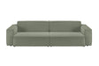 KAWOLA Sofa SAMU Feincord olivgrün, 2-Sitzer