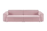 KAWOLA Sofa SAMU Feincord rosa, 2-Sitzer