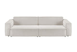 KAWOLA Sofa SAMU Feincord silber