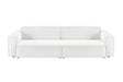KAWOLA Sofa SAMU Feincord weiß, 2-Sitzer