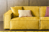 KAWOLA Sofa SAMU Stoff gelb
