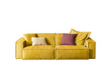 KAWOLA Sofa SAMU Stoff gelb