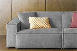 KAWOLA Sofa SAMU Stoff grau