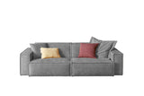 KAWOLA Sofa SAMU Stoff grau