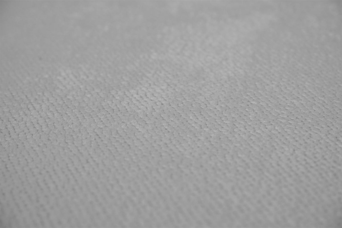 KAWOLA Sofa VALAR Ecksofa Stoff silber Recamiere rechts