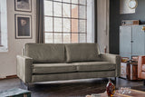 KAWOLA Sofa VILNIUS Lederfaserstoff anthrazit, 2-Sitzer