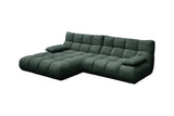 KAWOLA Sofa VIVIEN Ecksofa Feincord grün