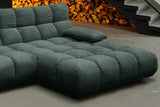 KAWOLA Sofa VIVIEN Ecksofa Feincord grün