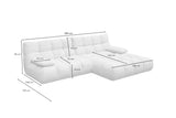 KAWOLA Sofa VIVIEN Ecksofa Feincord grün