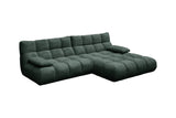 KAWOLA Sofa VIVIEN Ecksofa Feincord grün