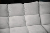 KAWOLA Sofa VIVIEN Ecksofa Velvet silber
