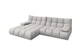 KAWOLA Sofa VIVIEN Ecksofa Velvet silber