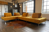 KAWOLA Sofa WIOLO Ecksofa velvet cognac