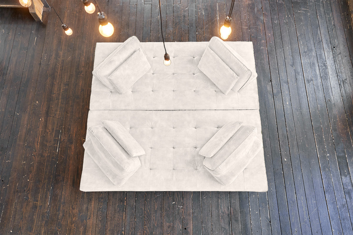 KAWOLA Sofa WIOLO Ecksofa velvet cremeweiß