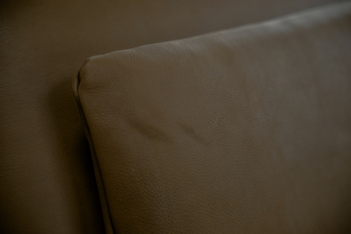 KAWOLA Sofa WIOLO Schlafsofa Daybed Leder dunkelbraun