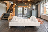 KAWOLA Sofa WIOLO Schlafsofa Daybed velvet cremeweiß